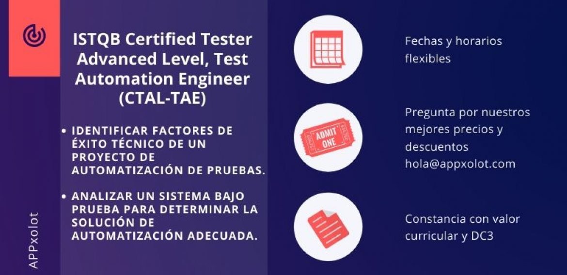 ISTQB Certified Tester Advanced Level, Test Automation Engineer (CTAL-TAE)