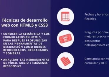 Técnicas de desarrollo web con HTML5 y CSS3