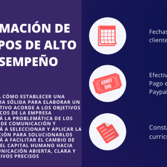 FORMACIÓN DE EQUIPOS DE ALTO DESEMPEÑO