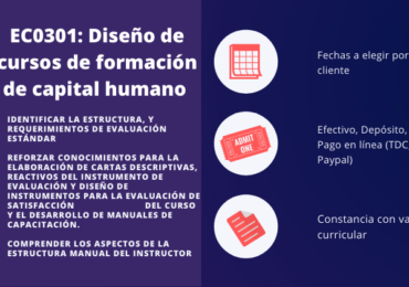 EC0301: Diseño de cursos de formación de capital humano