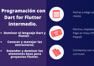 Programación con Dart for Flutter intermedio.