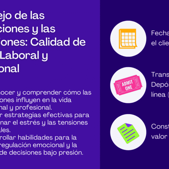Manejo de las Emociones y las Tensiones: Calidad de Vida Laboral y Personal