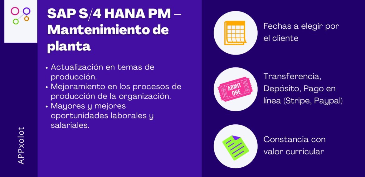 SAP S/4 HANA PM – Mantenimiento de planta  