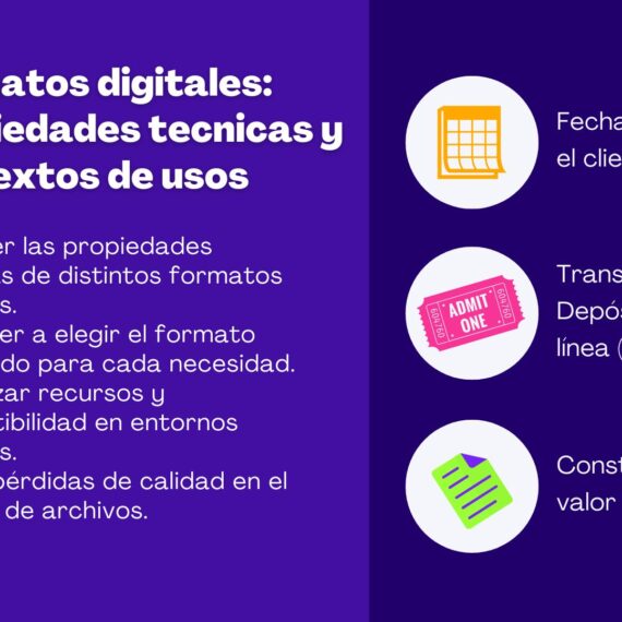 Formatos digitales: propiedades tecnicas y contextos de usos  