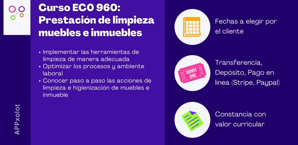 Curso EC0 960: Prestación de limpieza muebles e inmuebles