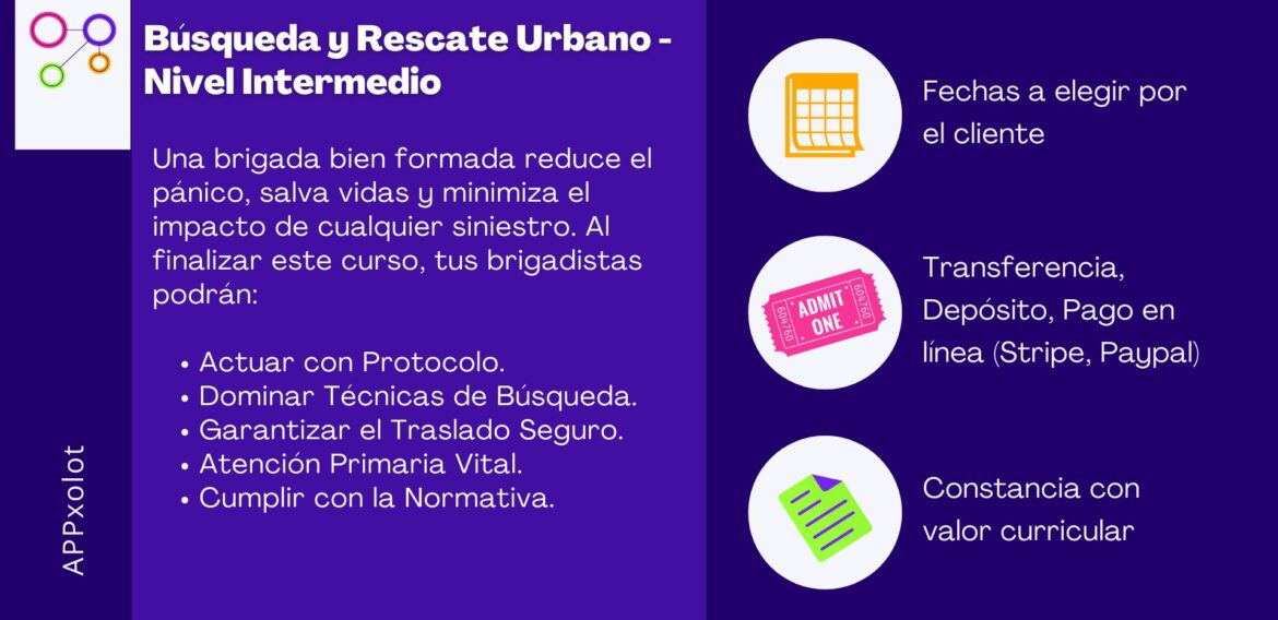Búsqueda y Rescate Urbano – Nivel Intermedio