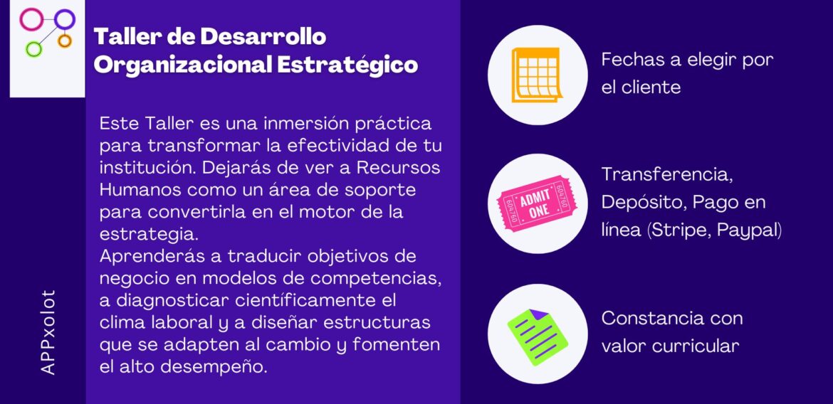 Taller de Desarrollo Organizacional Estratégico