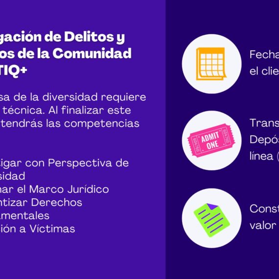 Investigación de Delitos y Derechos de la Comunidad LGBTTTIQ+
