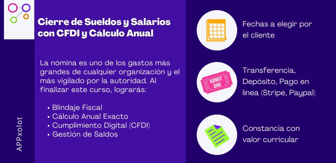 Cierre de Sueldos y Salarios con CFDI y Cálculo Anual