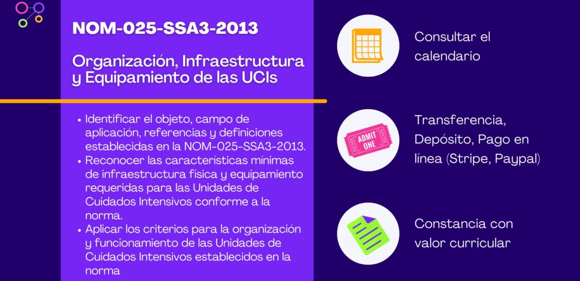 NOM-025-SSA3-2013 Organización, Infraestructura y Equipamiento de las UCIs
