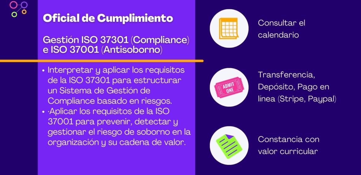 Oficial de Cumplimiento: Gestión ISO 37301 (Compliance) e ISO 37001 (Antisoborno)