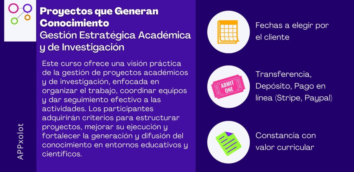 Gestión Estratégica de Proyectos de Investigación