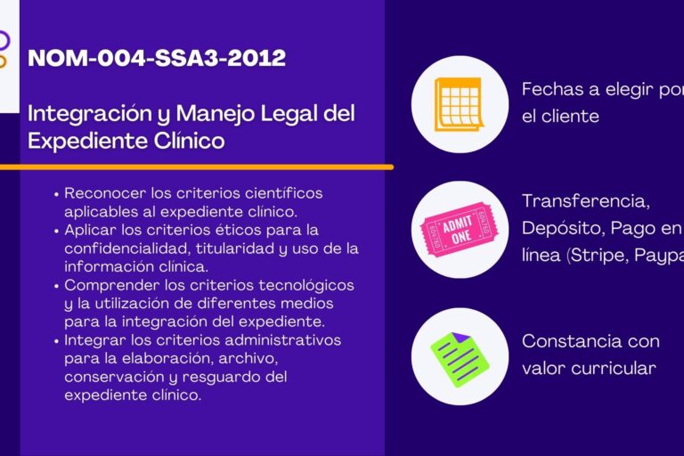 NOM-004-SSA3-2012: Integración y Manejo Legal del Expediente Clínico
