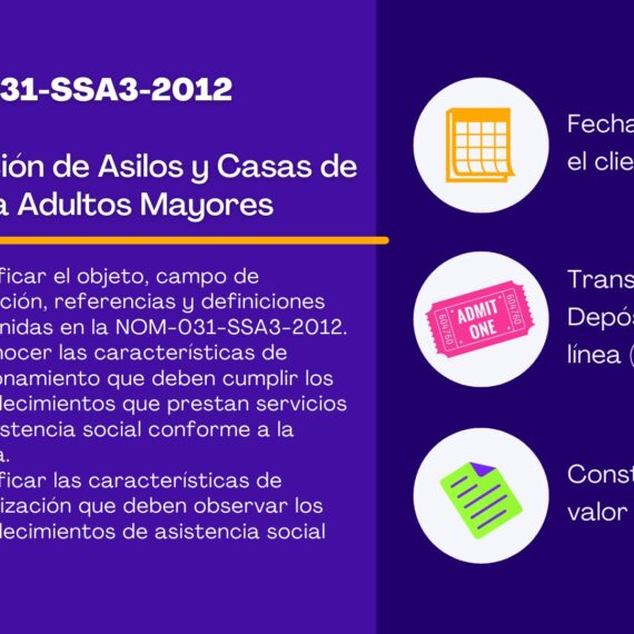 NOM-031-SSA3-2012 Regulación de Asilos y Casas de Día para Adultos Mayores