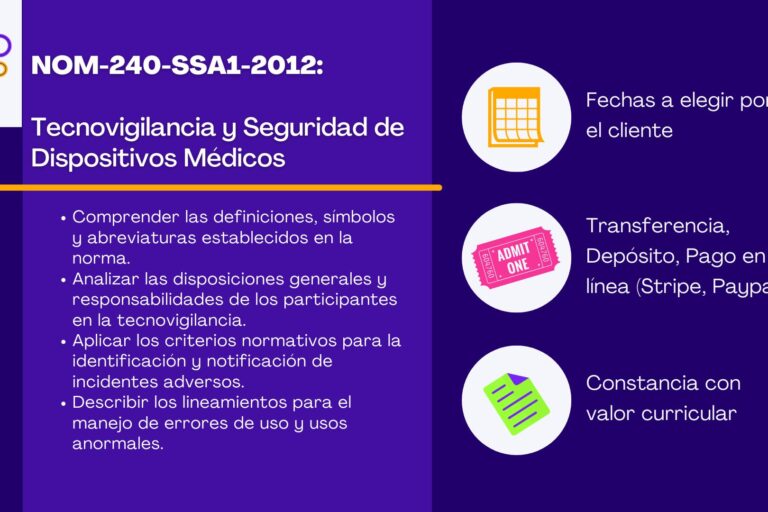 NOM-240-SSA1-2012: Tecnovigilancia y Seguridad de Dispositivos Médicos