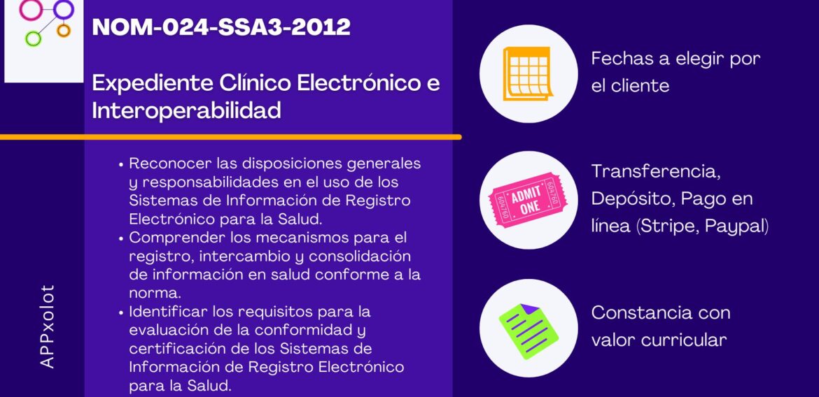 NOM-024-SSA3-2012: Expediente Clínico Electrónico e Interoperabilidad