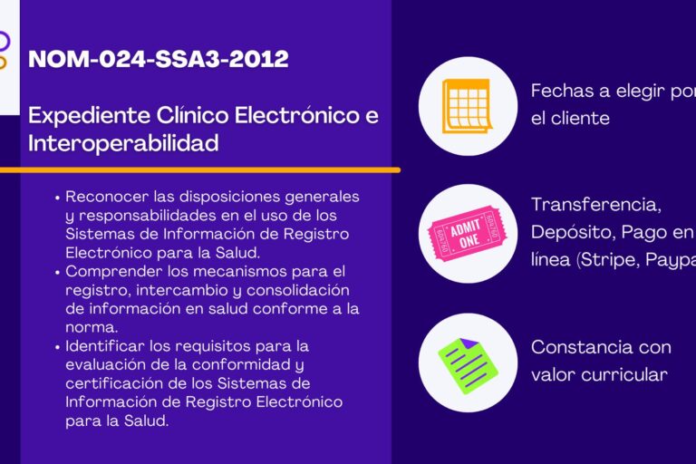 NOM-024-SSA3-2012: Expediente Clínico Electrónico e Interoperabilidad