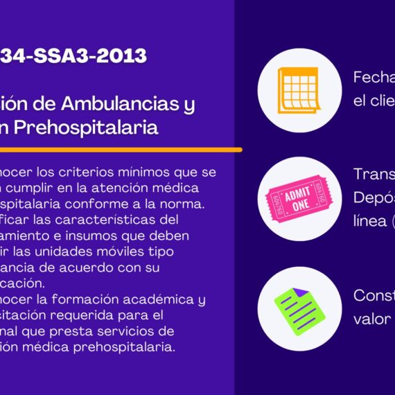 NOM-034-SSA3-2013 Regulación de Ambulancias y Atención Prehospitalaria