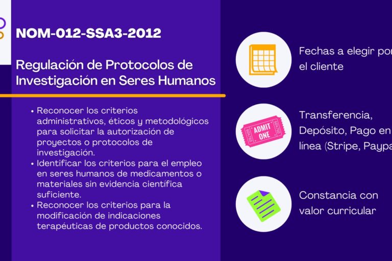 NOM-012-SSA3-2012 Regulación de Protocolos de Investigación en Seres Humanos