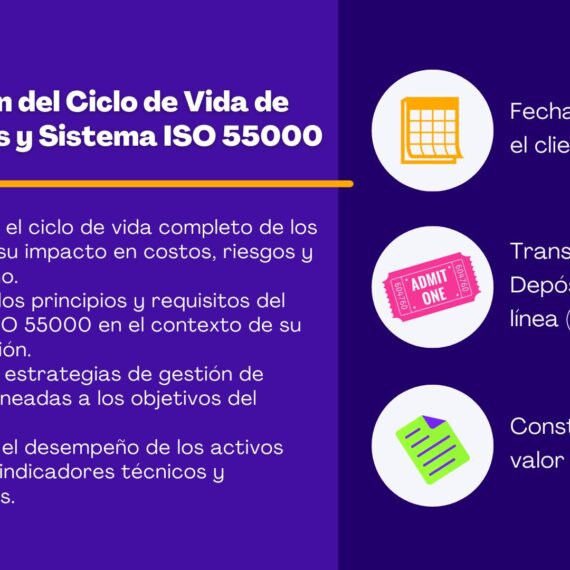 Curso de Gestión de Activos ISO 55000: Ciclo de Vida y Costo Total (TCO)