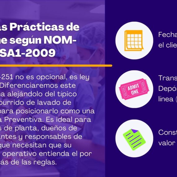 Curso Oficial NOM-251-SSA1-2009: Buenas Prácticas de Higiene y Preparación para COFEPRIS