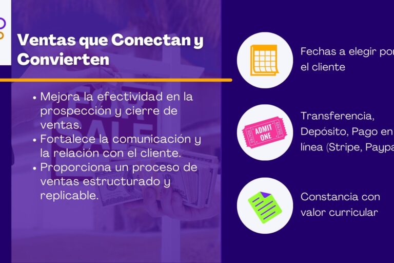 Ventas Consultivas: Prospección, Manejo de Objeciones y Cierre Efectivo