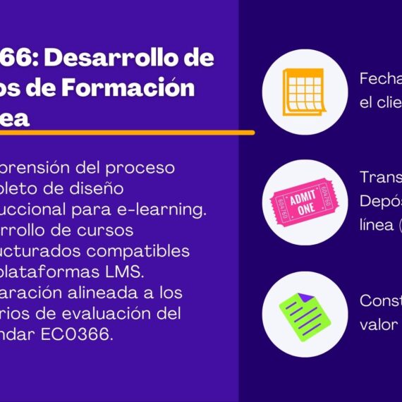 EC0366: Diseño Instruccional y Desarrollo de Cursos E-Learning