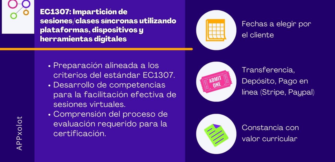 Alineación EC1307: Certificación en Facilitación de Clases Síncronas y Entornos Virtuales