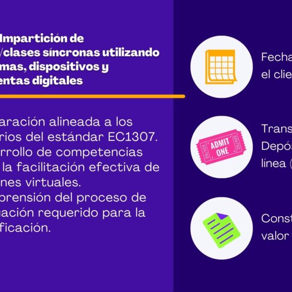 Alineación EC1307: Certificación en Facilitación de Clases Síncronas y Entornos Virtuales