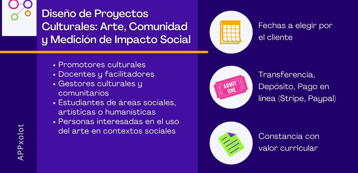 Diseño de Proyectos Culturales: Arte, Comunidad y Medición de Impacto Social