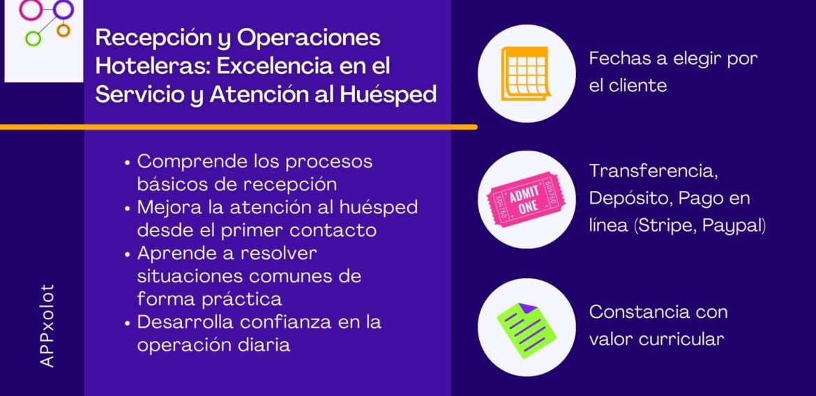 Recepción y Operaciones Hoteleras: Excelencia en el Servicio y Atención al Huésped