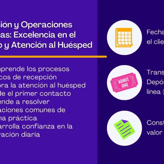 Recepción y Operaciones Hoteleras: Excelencia en el Servicio y Atención al Huésped