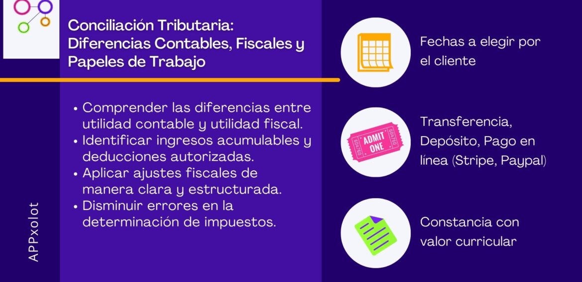 Conciliación Tributaria: Diferencias Contables, Fiscales y Papeles de Trabajo