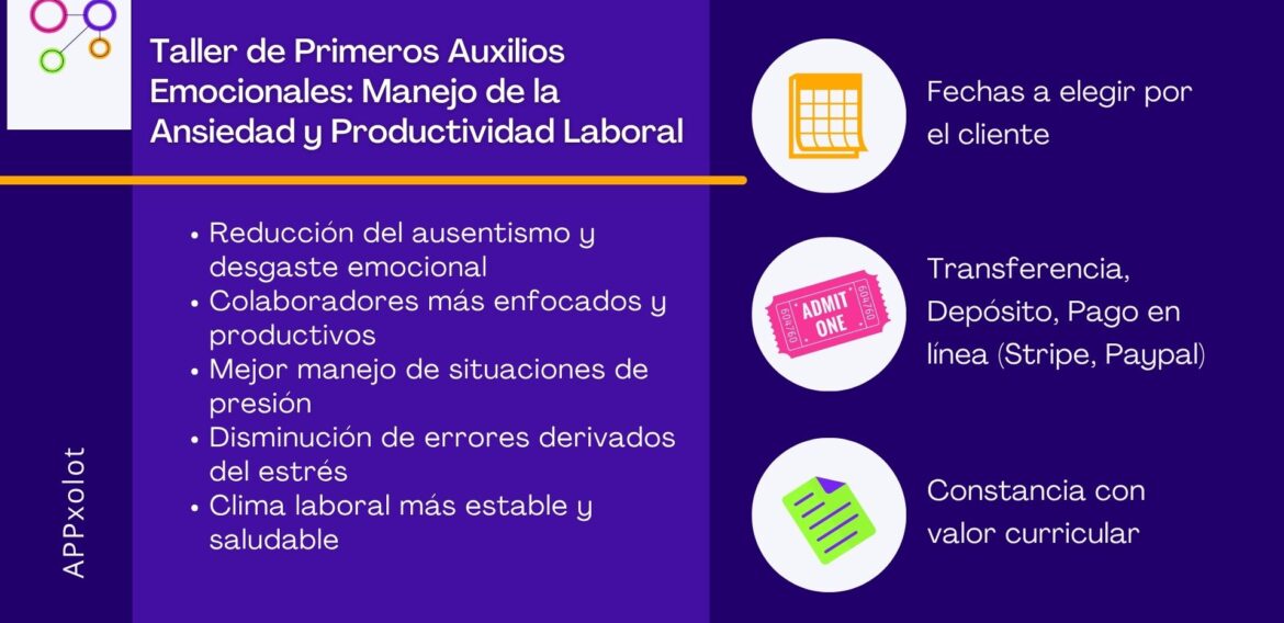 Taller de Primeros Auxilios Emocionales: Manejo de la Ansiedad y Productividad Laboral