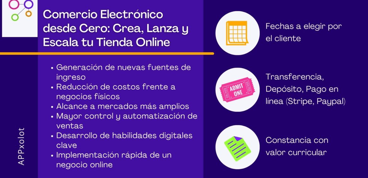 Comercio Electrónico desde Cero: Crea, Lanza y Escala tu Tienda Online