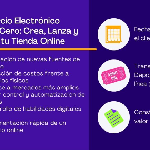 Comercio Electrónico desde Cero: Crea, Lanza y Escala tu Tienda Online