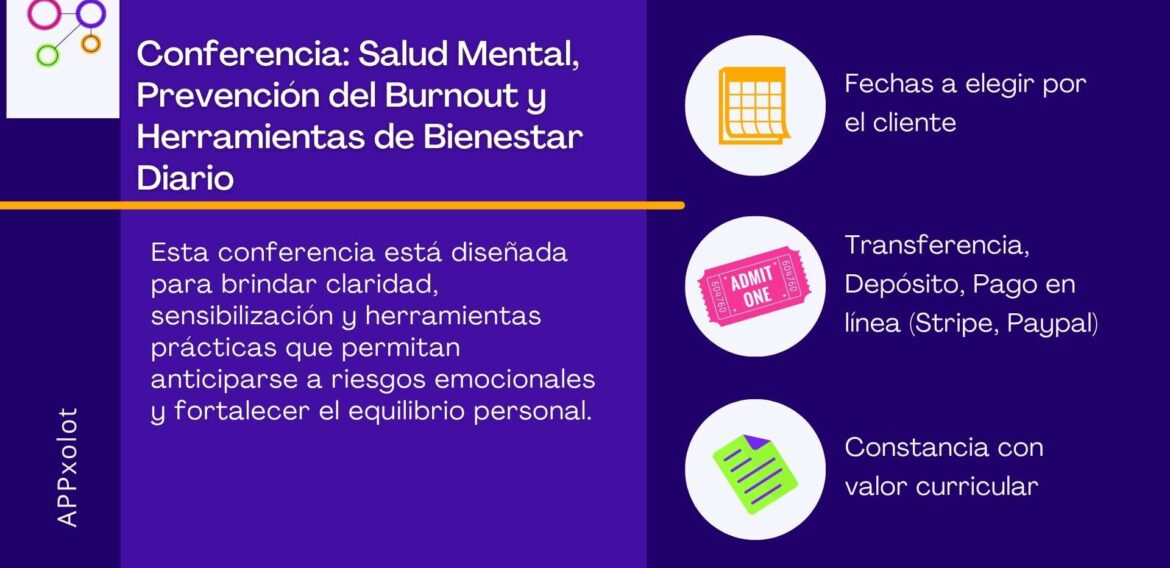 Conferencia: Salud Mental, Prevención del Burnout y Herramientas de Bienestar Diario
