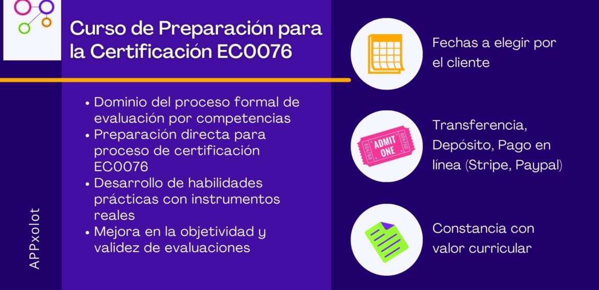 Preparación para la Certificación EC0076: Formación de Evaluadores de Competencias