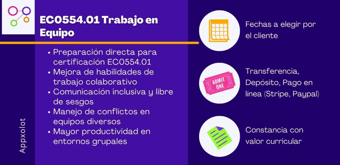 EC0554.01 Trabajo en Equipo: desarrolla la colaboración que impulsa mejores resultados