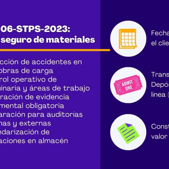 NOM-006-STPS-2023: manejo seguro de materiales en centros de trabajo