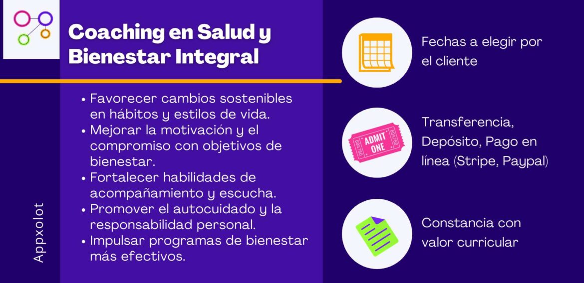 Coaching en salud: bienestar integral y hábitos saludables