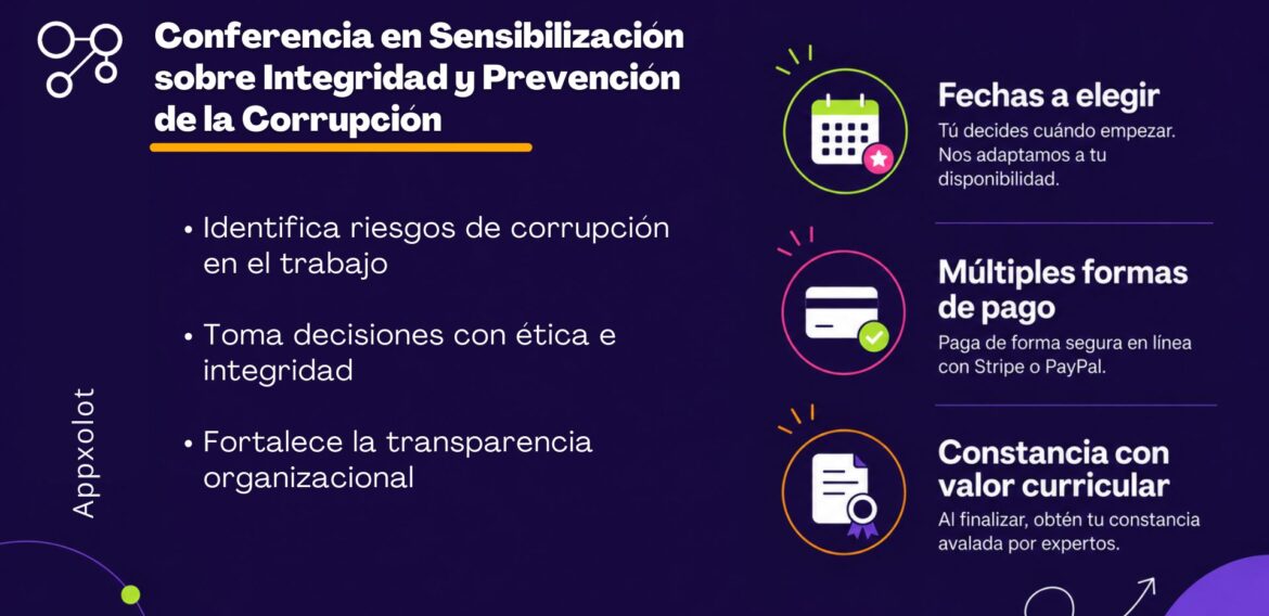 Conferencia en Sensibilización sobre Integridad y Prevención de la Corrupción