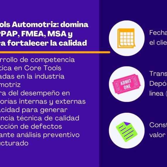 Core Tools Automotriz: domina APQP, PPAP, FMEA, MSA y SPC para fortalecer la calidad
