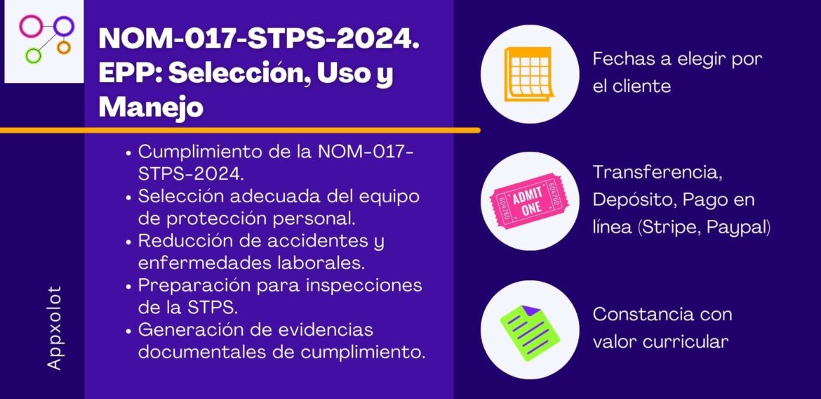 NOM-017-STPS-2024: Equipo de Protección Personal, Selección, Uso y Manejo