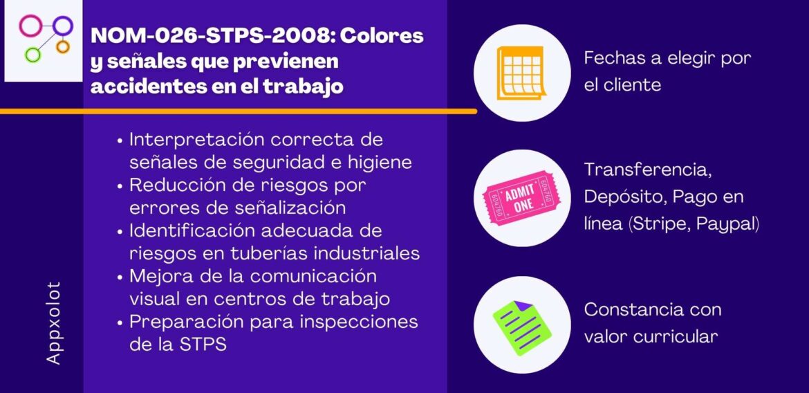 NOM-026-STPS-2008: Colores y señales que previenen accidentes en el trabajo