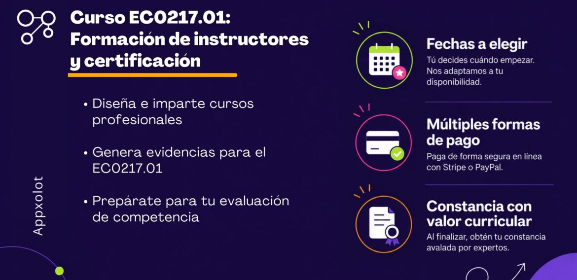 EC0217.01 – Impartición de cursos de formación del capital humano de manera presencial grupal