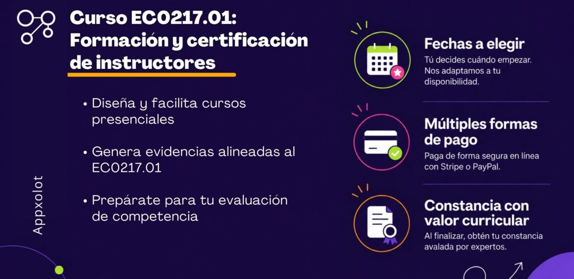 EC0217.01 – Impartición de cursos de formación del capital humano de manera presencial grupal