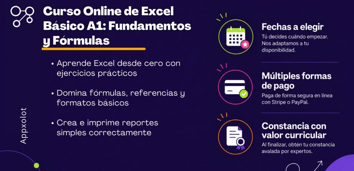 Curso Online: Excel A1 Fundamentos y Gestión del Entorno