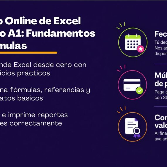 Curso Online: Excel A1 Fundamentos y Gestión del Entorno