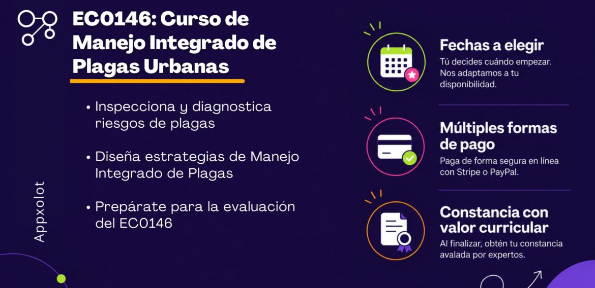 EC0146: Prestación de Servicios de Manejo Integrado de Plagas Urbanas, Nivel Intermedio